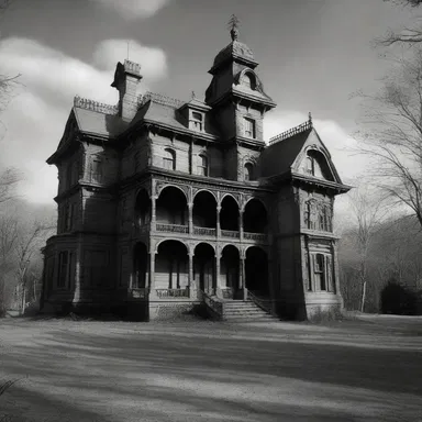 In the horror movie, the antagonist's expansionism led to the creation of a haunted mansion.