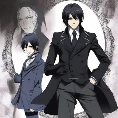 In the anime series 'Black Butler', Sebastian Michaelis serves as the perfect manservant to the young protagonist, Ciel Phantomhive.