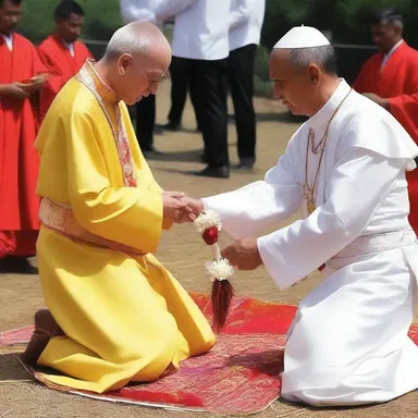 The priest used a blunted knife for the ceremonial sacrifice.