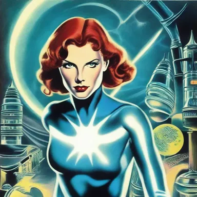 In the science fiction novel, the character's superpowers enabled her to remain unchanged for centuries.