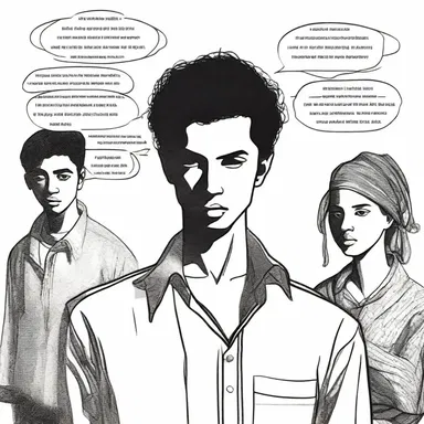 The theme of identity is explored in the novel as the main character struggles to remain true to his beliefs.