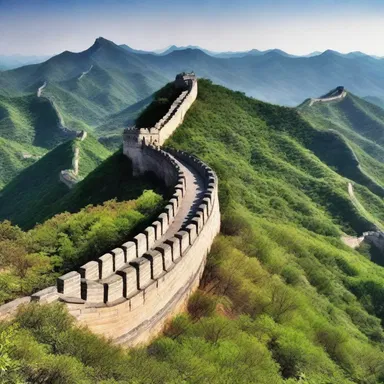The Great Wall of China remains as a testament to ancient engineering and military tactics.