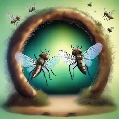 In the fantasy world of the play, the flies concealed a magical portal that transported the characters to different realms.