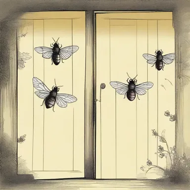The flies were depicted as enchanted doors in the literature, leading the characters into mysterious adventures.