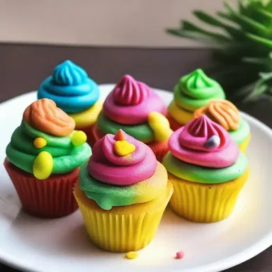 After eating the beautifully decorated cupcakes, she confessed that they were actually sham desserts made of play-doh.