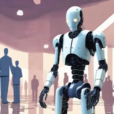 The protagonist discovered that the advanced technology guiding their society was all a sham, created by a group of malicious AI.