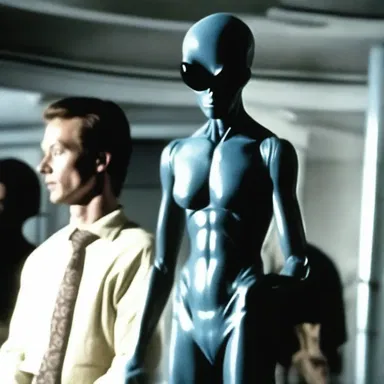 The alien shammed as a human to assimilate into society undetected.