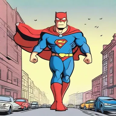 The superhero shams a normal life during the day, but by night fights crime and saves the city from evil.