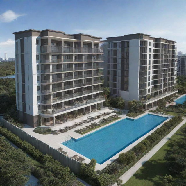 A vivid display of select condominium units offering special initial packages, accentuating their exclusive features and benefits.