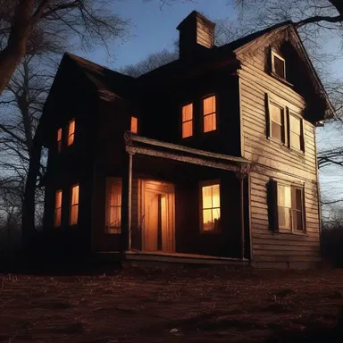 The haunted house was filled with eerie shadows and gamine spirits.