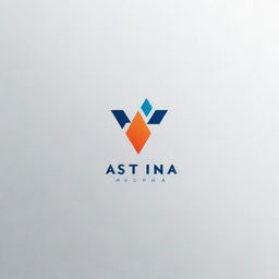 Generate a modern, tech-inspired logo with the name ASTINA.