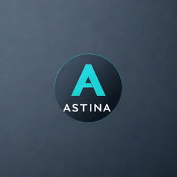 Generate a modern, tech-inspired logo with the name ASTINA.