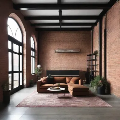 The industrial-style loft was characterized by exposed bricks and sootiness, giving it a gritty charm.