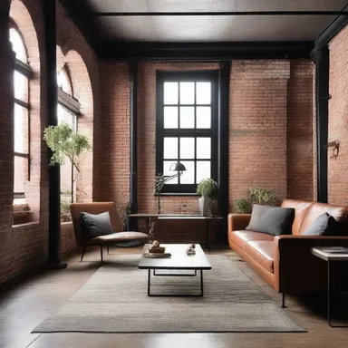 The industrial-style loft was characterized by exposed bricks and sootiness, giving it a gritty charm.