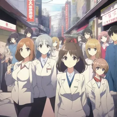 The arrangement of characters in the opening sequence of the anime perfectly captured the essence of the show.