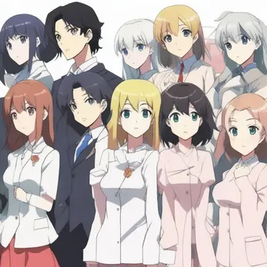 The arrangement of characters in the opening sequence of the anime perfectly captured the essence of the show.