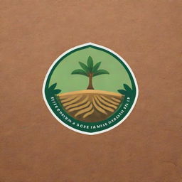 Design a professional and creative logo for a company named 'Tierra del Sur Farms Inc Core group', incorporating elements related to farming and agriculture.