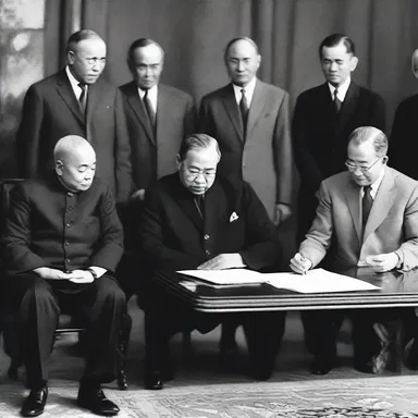 The treaty signing marked a pivotal arrangement in the history of peace negotiations.