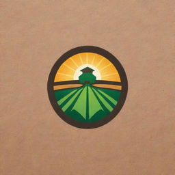 Design a professional and creative logo for a company named 'Tierra del Sur Farms Inc Core group', incorporating elements related to farming and agriculture.