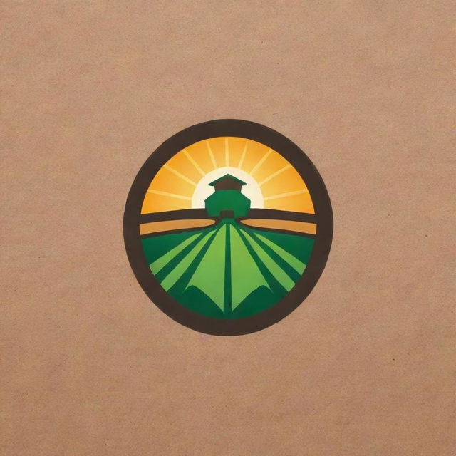 Design a professional and creative logo for a company named 'Tierra del Sur Farms Inc Core group', incorporating elements related to farming and agriculture.