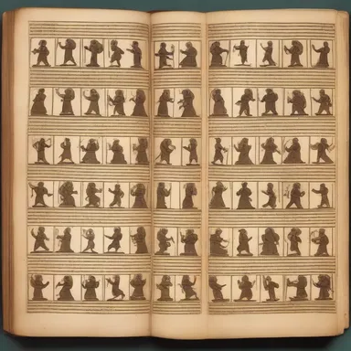 The ancient text revealed an intricate arrangement of mythological gods and their interactions.