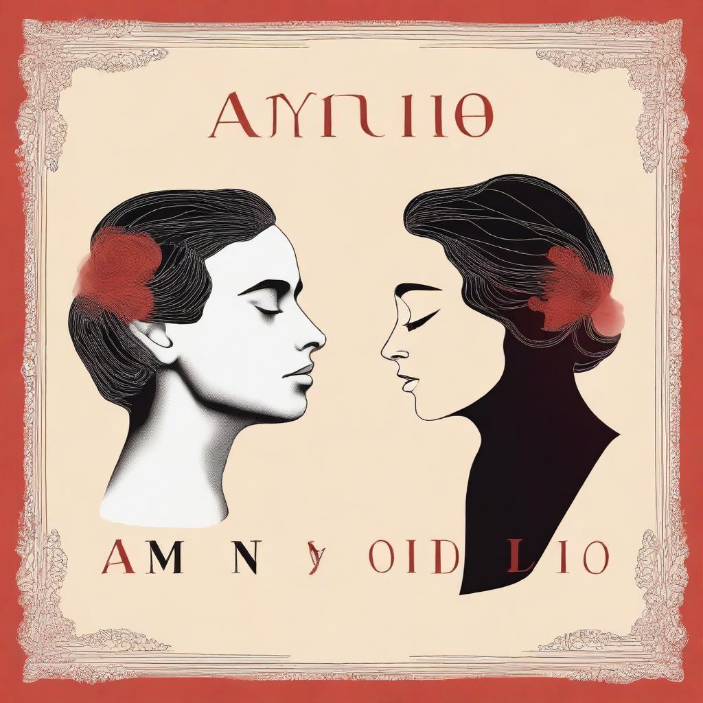 A high-quality digital art image depicting the book cover of 'Amor y Odio'