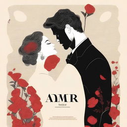 A high-quality digital art image depicting the book cover of 'Amor y Odio'