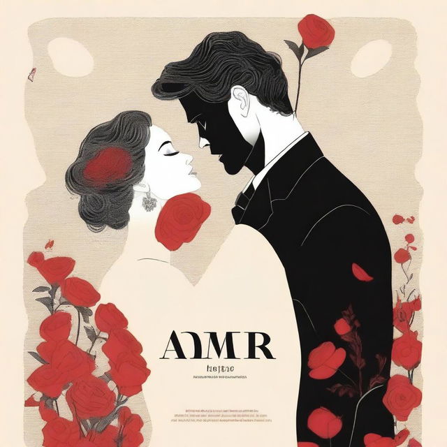 A high-quality digital art image depicting the book cover of 'Amor y Odio'