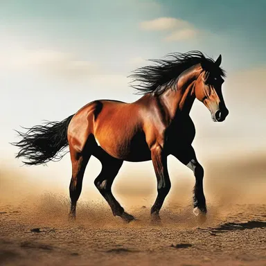 In the novel, the protagonist's horse develops blind staggers, leaving him devastated.