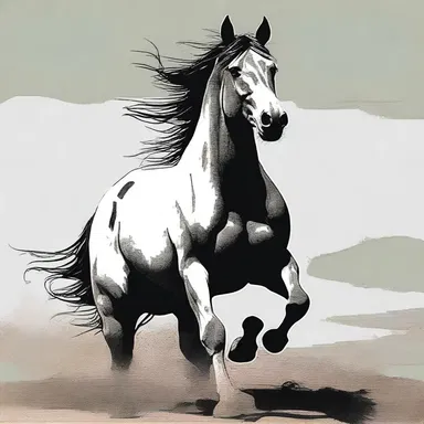 In the novel, the protagonist's horse develops blind staggers, leaving him devastated.