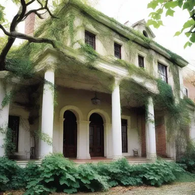 The author skillfully described the reticulate vines that covered the old mansion, symbolizing the interconnectedness of the characters' lives.