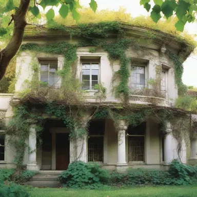 The author skillfully described the reticulate vines that covered the old mansion, symbolizing the interconnectedness of the characters' lives.