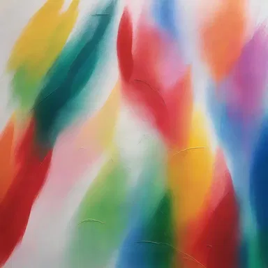 The artist used thin brushstrokes to reticulate the colors, giving the painting a unique and intricate texture.