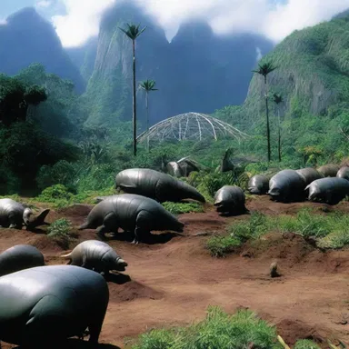 In the movie 'Jurassic Park', the entire island was reticulated with electricity to power the dinosaur enclosures.