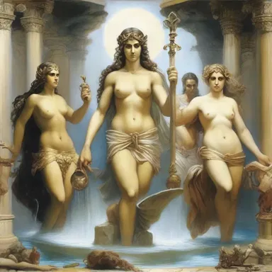 In Greek mythology, the ancient gods and goddesses controlled and reticulated the flow of water and electricity throughout the realms they governed.