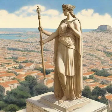 In Greek mythology, the goddess Athena was said to have reticulated a protective net around the city of Athens.