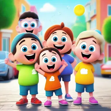 The bubbly characters in the animated series always bring joy and laughter to children.