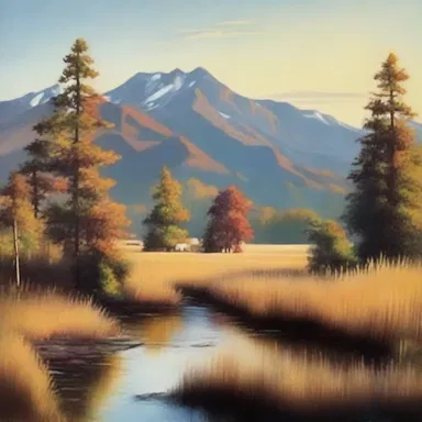 The painter carefully blended colors on the canvas with a sable brush, creating a lifelike landscape.