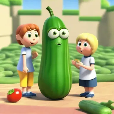 As the protagonist trained diligently to become a courgette master, their trusty sidekick, a talking zucchini, encouraged them along the way.