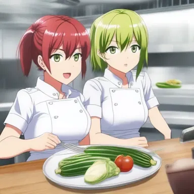 In the anime series 'Food Wars', the protagonist often uses courgette to create mouth-watering dishes.