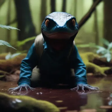 In the horror movie, the protagonist discovers an ancient salamander that possesses dark powers.