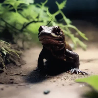 In the horror movie, the protagonist discovers an ancient salamander that possesses dark powers.