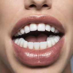 A close-up of a mouth with letters emerging from it, depicting the act of speaking.