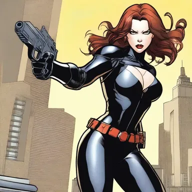 The superhero character Black Widow is known for her svelte physique and agility which allows her to fight crime effortlessly.