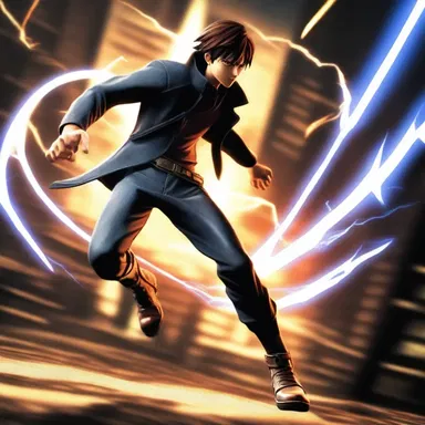 The protagonist effortlessly dodged the enemy's attacks with his svelte body and lightning-fast reflexes.