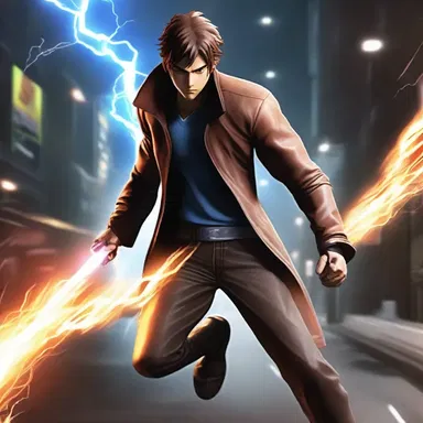 The protagonist effortlessly dodged the enemy's attacks with his svelte body and lightning-fast reflexes.