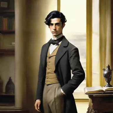 The protagonist in the novel was described as a svelte character, with impeccable manners and a refined taste in art and literature.