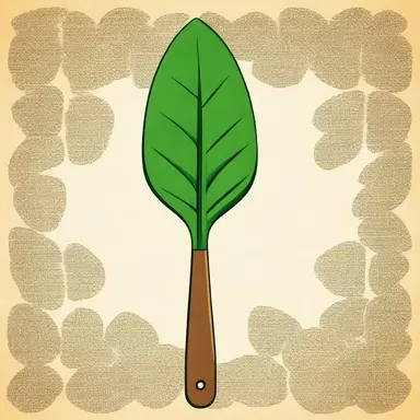 According to the ancient scriptures, the Gods used a spatulate leaf as a symbol of fertility and abundance.