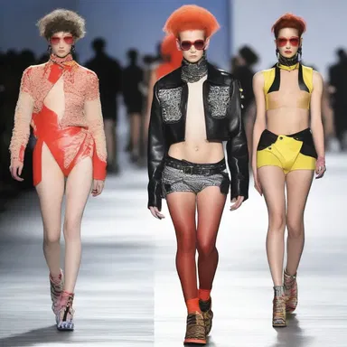 During the fashion show, the designer showcased a bold and highly controversial faggot-inspired collection.