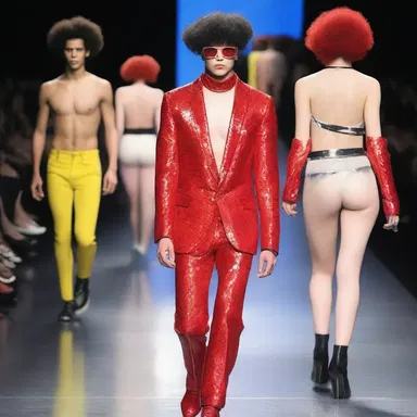 During the fashion show, the designer showcased a bold and highly controversial faggot-inspired collection.